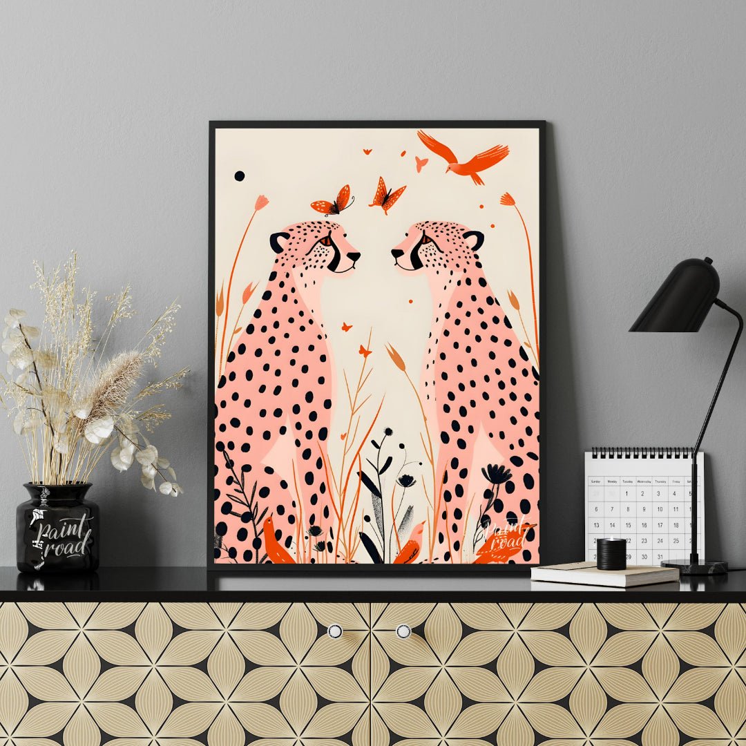 Cheetah Serenity Painting available online at Paintroad showing animal art and beauty
