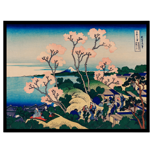 Immerse yourself in the serene beauty of 'Cherry Blossoms at Goten-Yama Hill,' an exquisite fine for kitchen