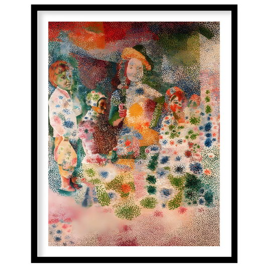 This intriguing artwork, attributed to Picasso and described as being in a “Puntinismo” (Pointillis… for sweet home