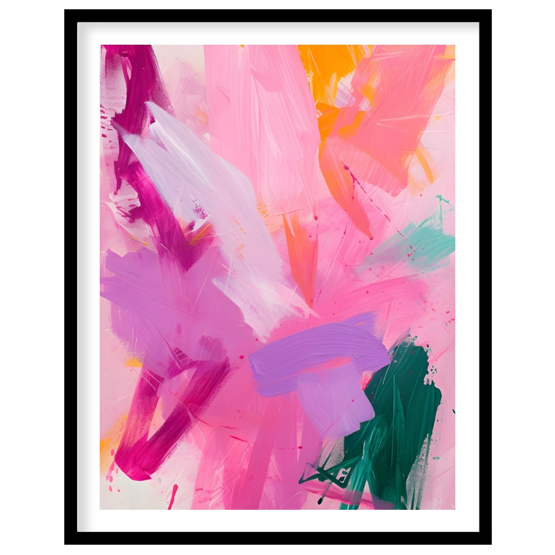 This vibrant abstract painting explodes with a symphony of colors, featuring bold brushstrokes of p… for lovely house