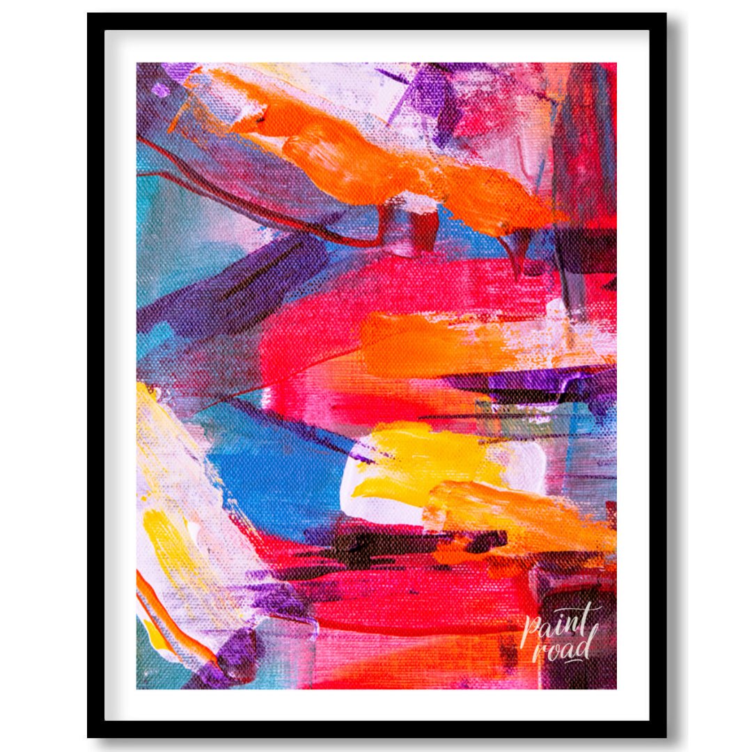 This beautiful painting is an explosion of vibrant colors and dynamic textures. Bold brushstrokes o… for room