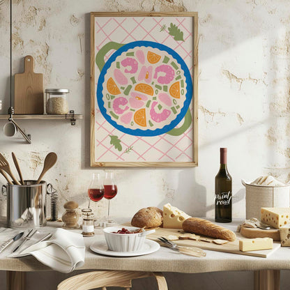 This delightful top-down view captures a vibrant bowl filled with an eclectic mix of ingredients. P… for kitchen