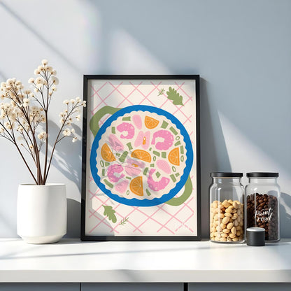 This delightful top-down view captures a vibrant bowl filled with an eclectic mix of ingredients. P… for kitchen