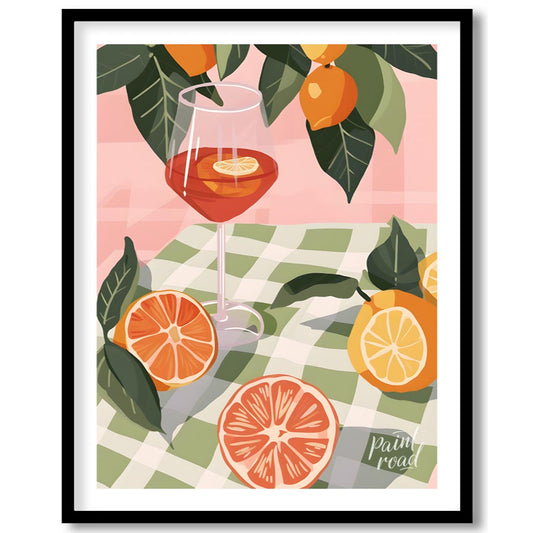 This enchanting and elegant poster captures the essence of a relaxed outdoor gathering, focusing on… for sweet home