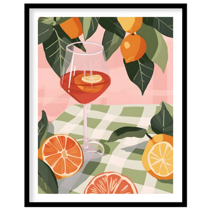 This enchanting and elegant poster captures the essence of a relaxed outdoor gathering, focusing on… for sweet home