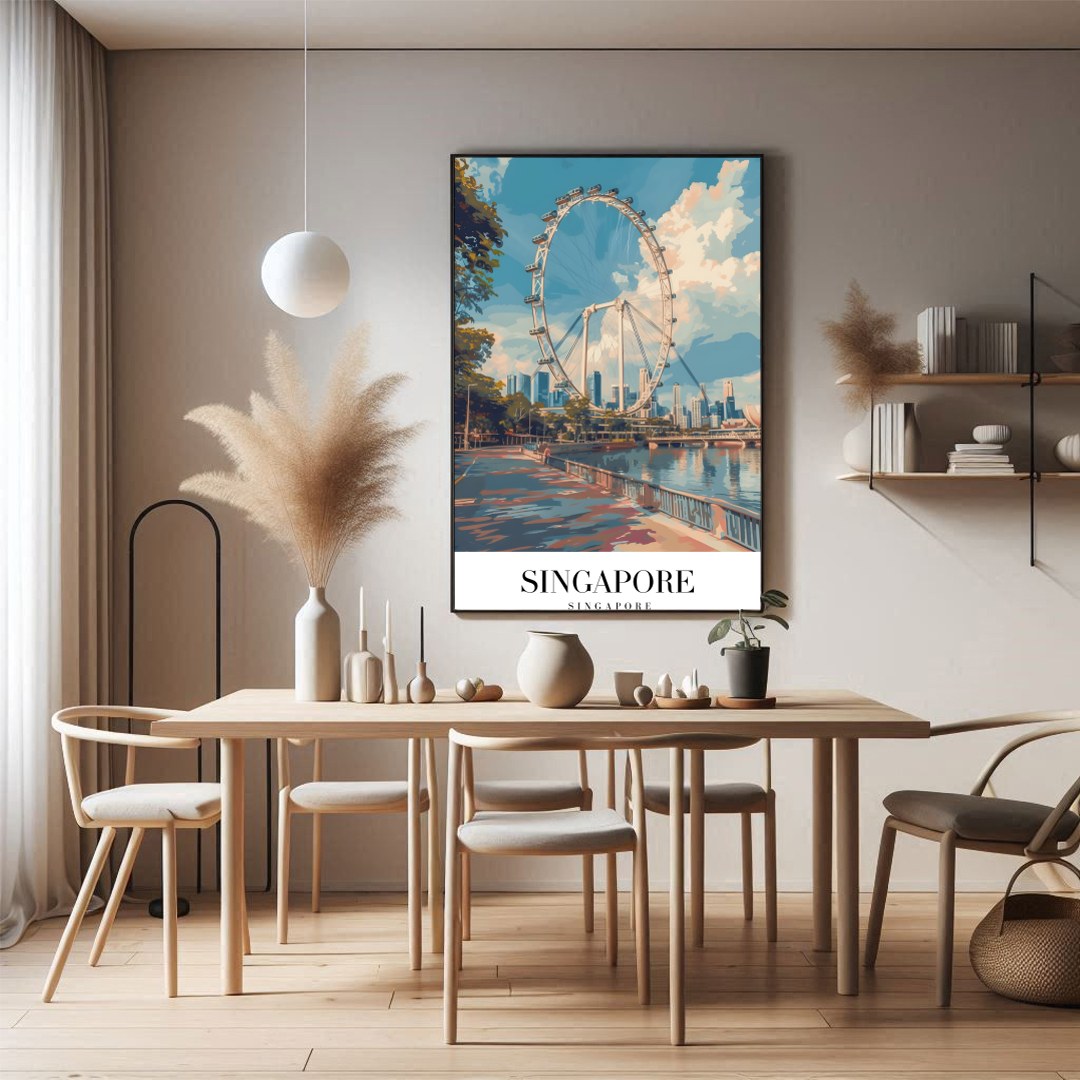 Capture the dynamic spirit of urban exploration with this stunning art piece, featuring a for Dining