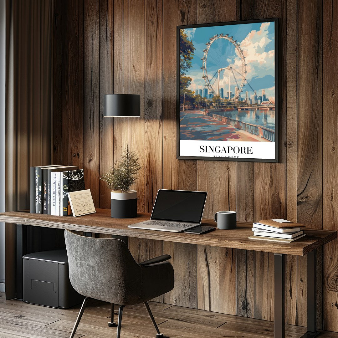 Capture the dynamic spirit of urban exploration with this stunning art piece, featuring a for Study and Office