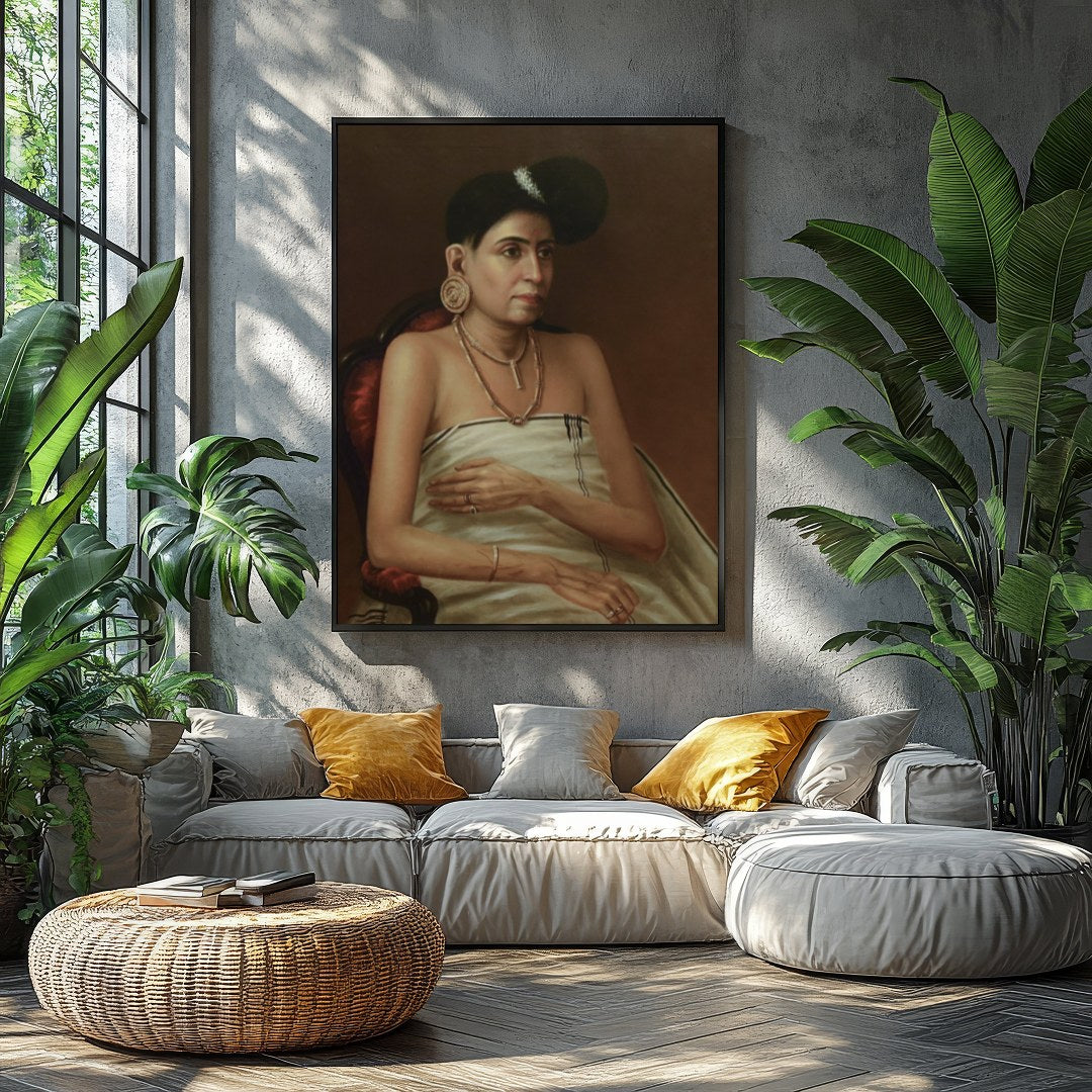 Dive into the sophistication of classic portraiture with this stunning piece. Capturing the grace for Balcony