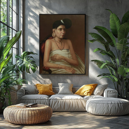 Dive into the sophistication of classic portraiture with this stunning piece. Capturing the grace for Balcony