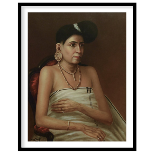 Dive into the sophistication of classic portraiture with this stunning piece. Capturing the grace for residence