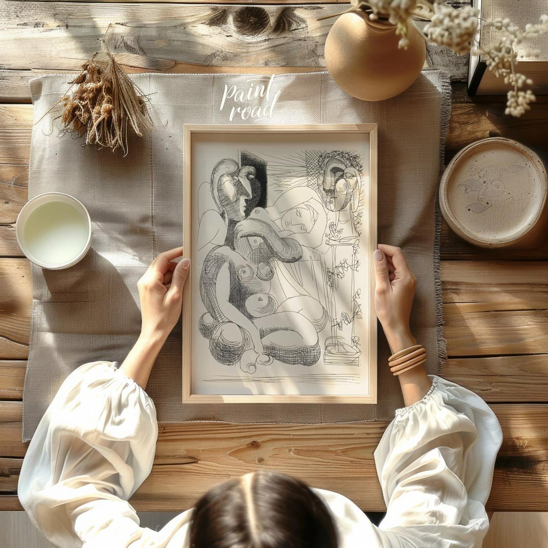 Claude and Paloma Painting available online at Paintroad showing art collection art history and art inspiration