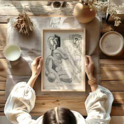 Claude and Paloma Painting available online at Paintroad showing art collection art history and art inspiration