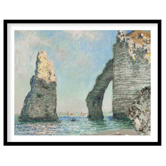 This exquisite piece captures the rugged beauty of the Étretat cliffs with masterful brushwork. The for sweet-home