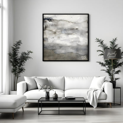 Cloudscape Veil presents a serene abstract composition with a focus on atmospheric textures and sub… for lovely house
