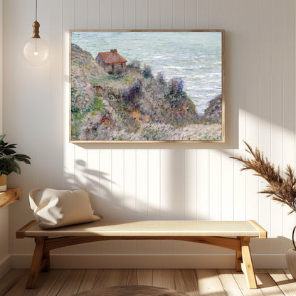 Immerse yourself in the tranquil beauty of the coastline with this exquisite artwork. The soft hues for Hallway