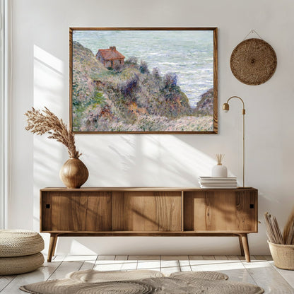 Immerse yourself in the tranquil beauty of the coastline with this exquisite artwork. The soft hues for Sitting Area