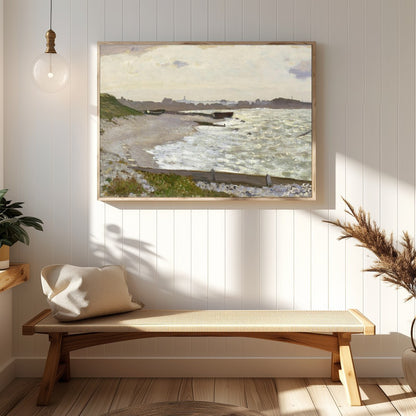 Immerse yourself in the tranquil beauty of this exquisite coastal landscape. This artwork captures for Hallway