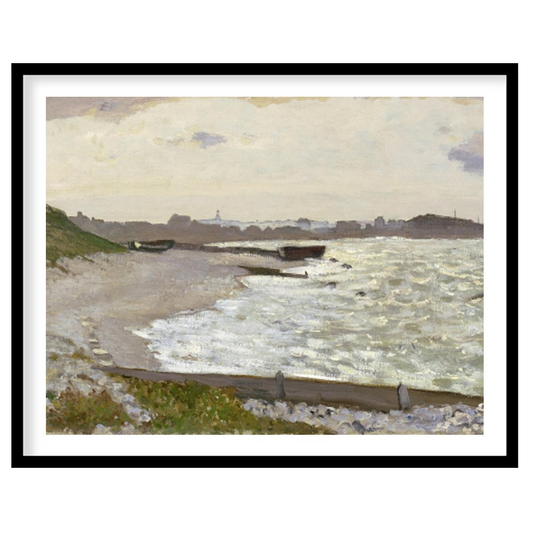 Immerse yourself in the tranquil beauty of this exquisite coastal landscape. This artwork captures for retreat