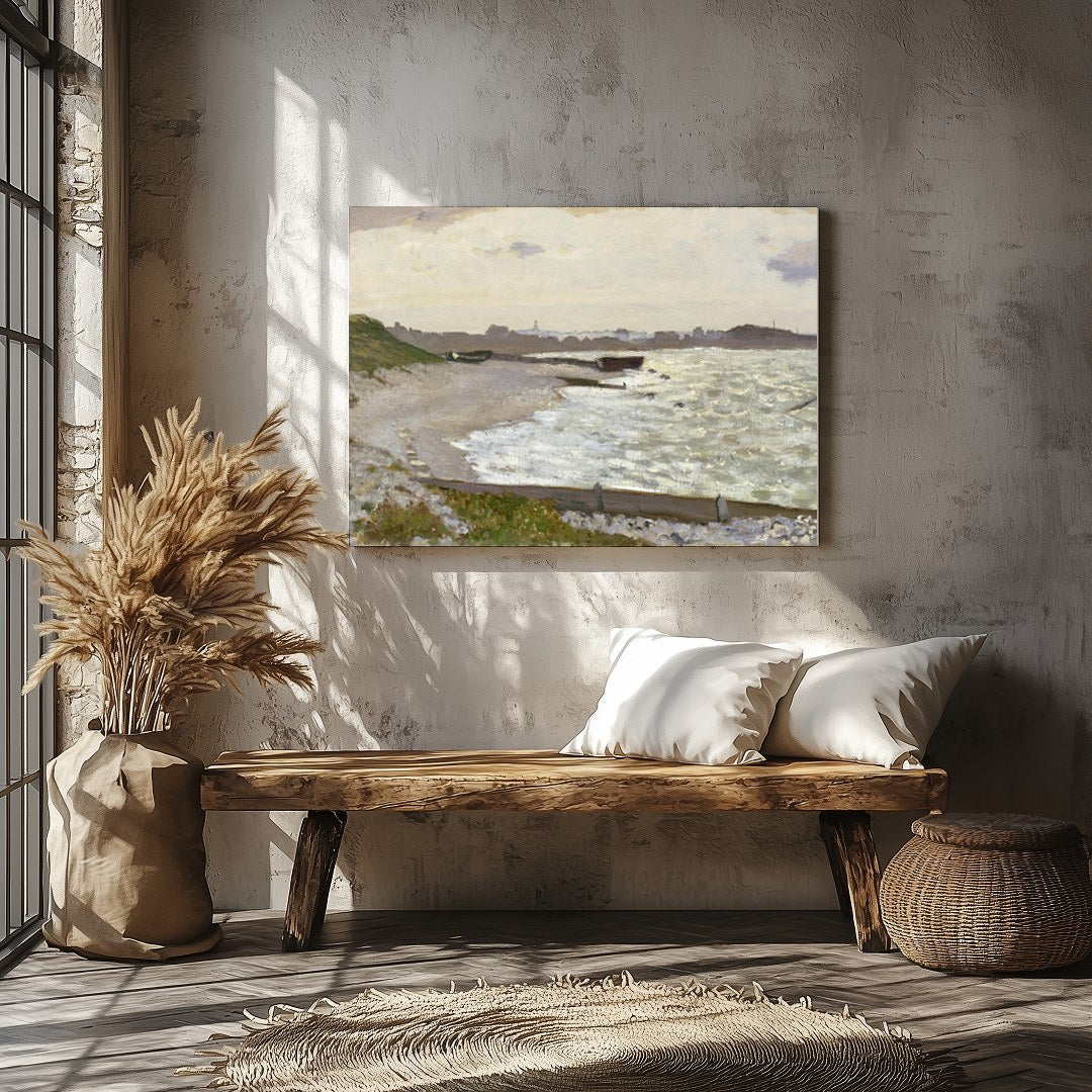 Immerse yourself in the tranquil beauty of this exquisite coastal landscape. This artwork captures for Veranda