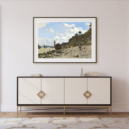 Discover tranquility in this exquisite landscape artwork, capturing a serene day by the coast. The for Foyer