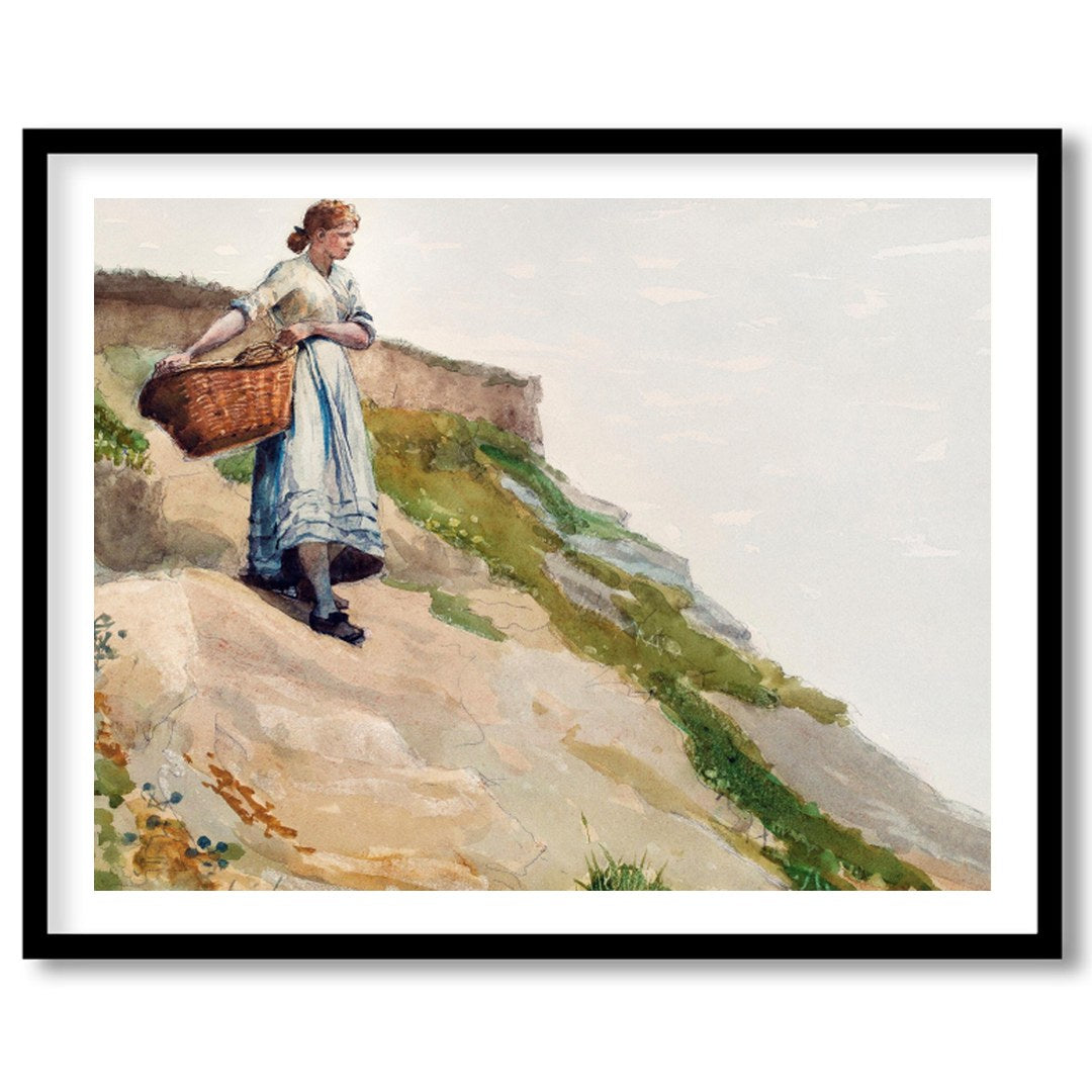 Capture the serene beauty of a coastal landscape with this fine art piece, featuring a solitary for lovely-house