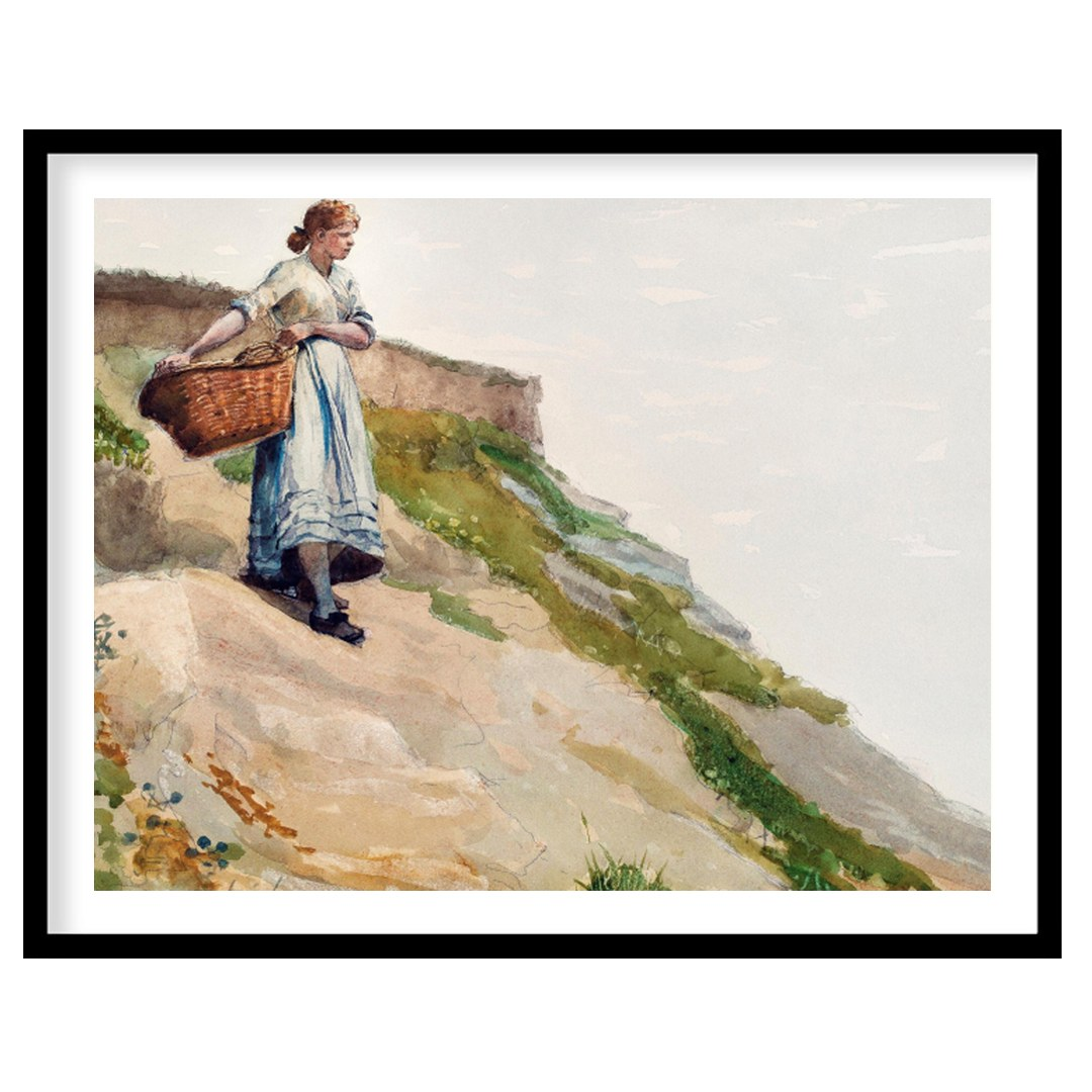 Capture the serene beauty of a coastal landscape with this fine art piece, featuring a solitary for lovely-house