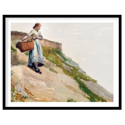 Capture the serene beauty of a coastal landscape with this fine art piece, featuring a solitary for lovely-house