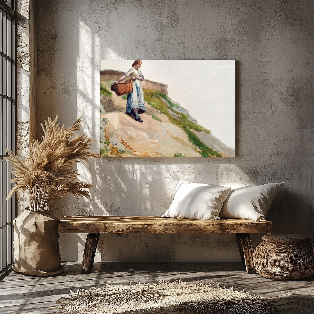 Capture the serene beauty of a coastal landscape with this fine art piece, featuring a solitary for Veranda