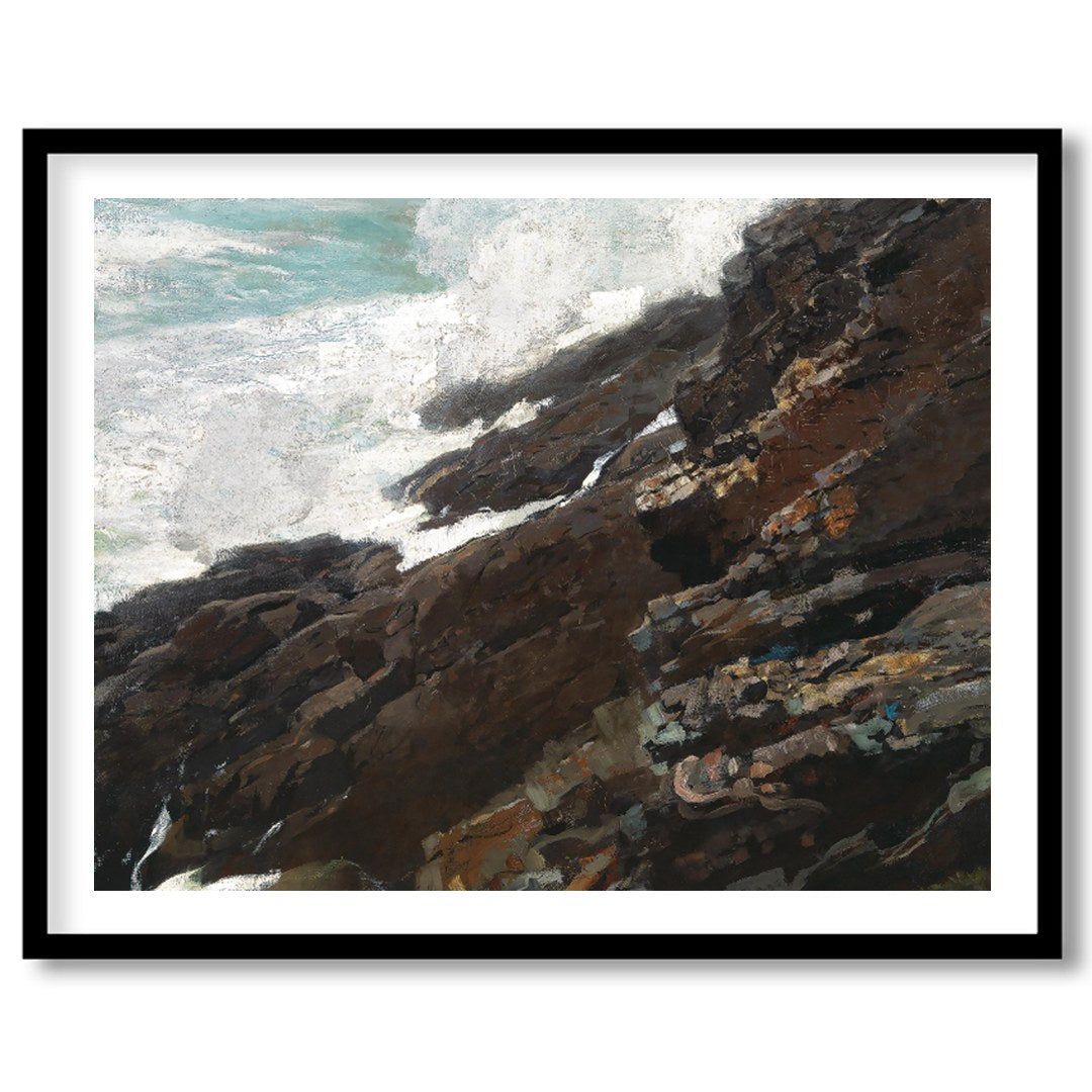 Capture the untamed beauty of nature with this stunning piece of wall art, where rugged cliffs meet for area