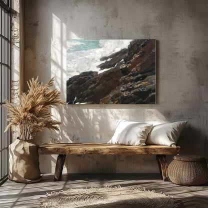 Capture the untamed beauty of nature with this stunning piece of wall art, where rugged cliffs meet for Veranda
