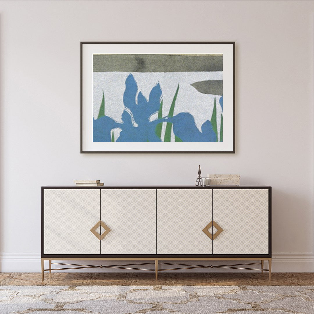 Immerse yourself in the tranquil beauty of nature with this exquisite wall art, depicting a serene for Foyer