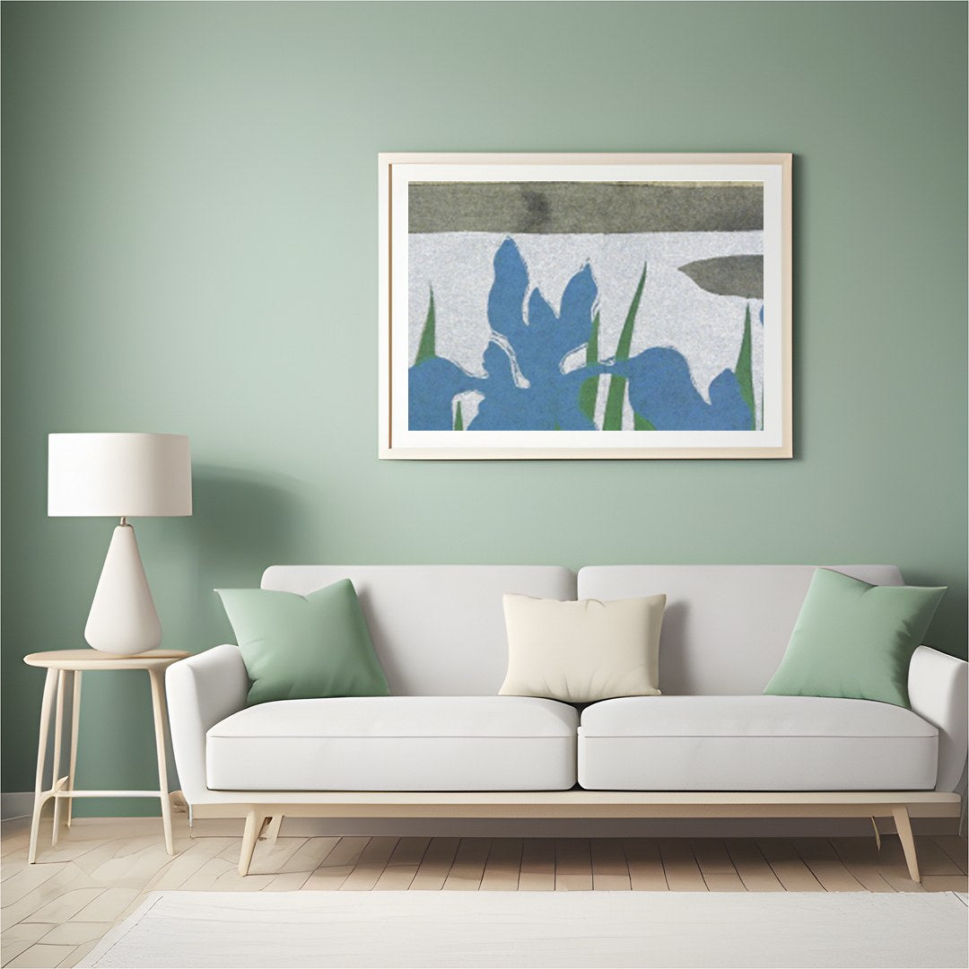 Immerse yourself in the tranquil beauty of nature with this exquisite wall art, depicting a serene for Hall