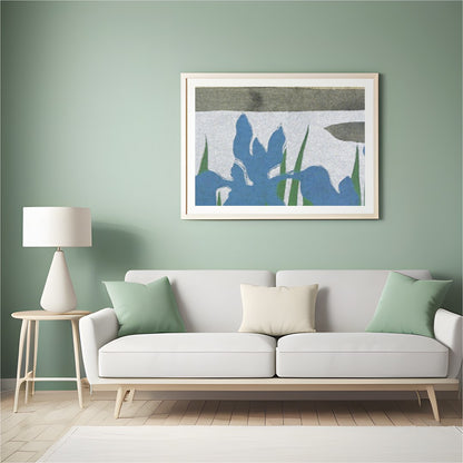 Immerse yourself in the tranquil beauty of nature with this exquisite wall art, depicting a serene for Hall