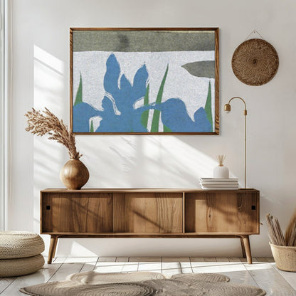 Immerse yourself in the tranquil beauty of nature with this exquisite wall art, depicting a serene for Sitting Area
