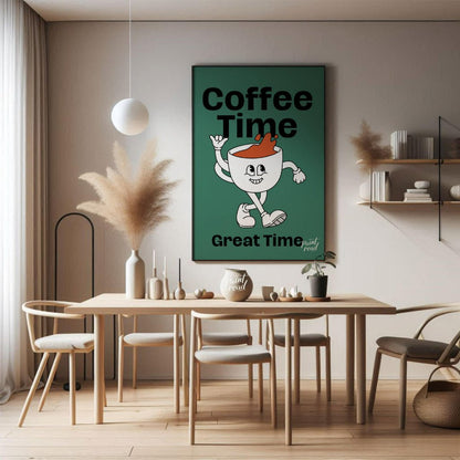 Coffee Time Fun Painting at Coffee Time Fun buy online at Paint Road featuring beverage art breakfast nook and cafe style