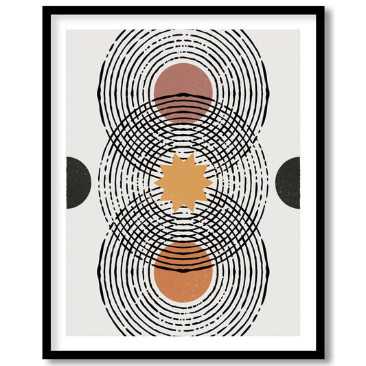 Discover the elegance of symmetry with 'Concentric Harmony,' a beautifully balanced piece melding for space