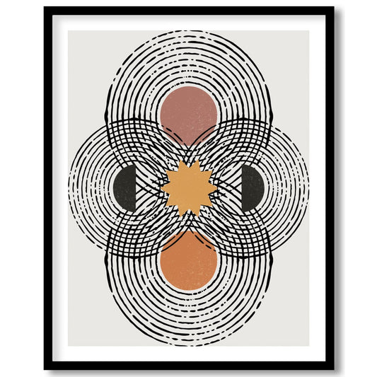 Discover the mesmerizing allure of geometric precision with 'Concentric Harmony.' This captivating for abode