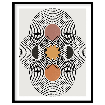 Discover the mesmerizing allure of geometric precision with 'Concentric Harmony.' This captivating for abode
