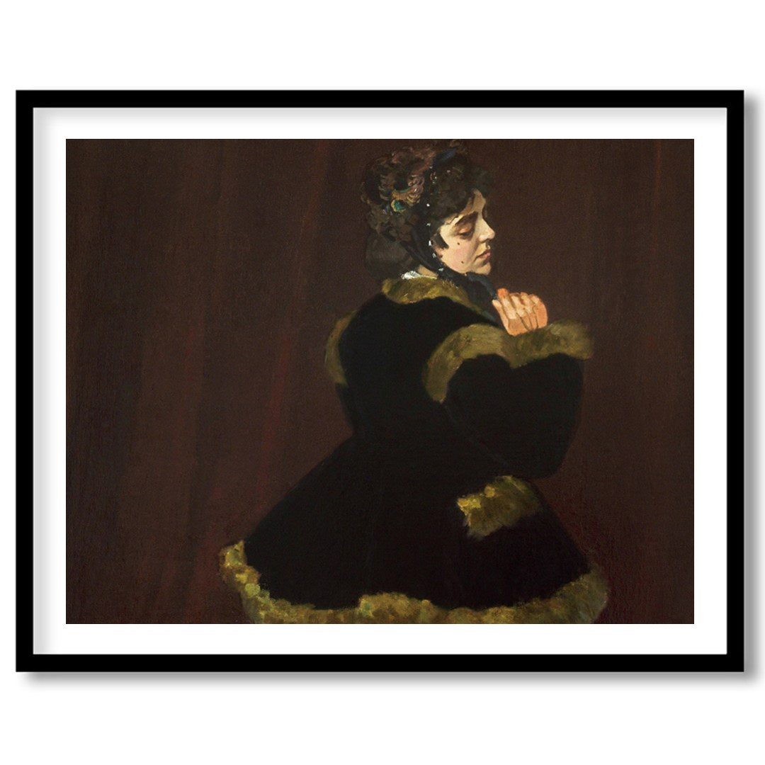 Immerse yourself in the delicate allure of vintage charm with this captivating portrait. The deep for nook