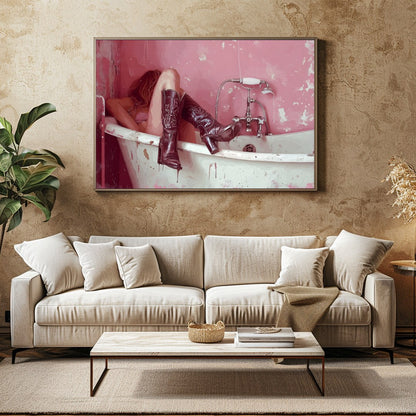 Immerse yourself in the intriguing world captured in this bold and thought-provoking piece. The for Family Room