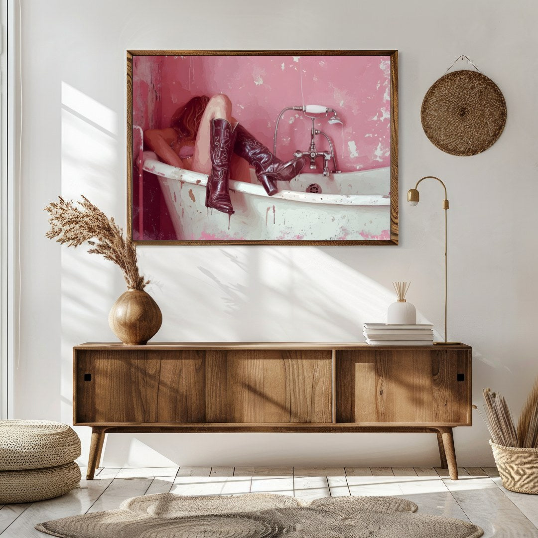 Immerse yourself in the intriguing world captured in this bold and thought-provoking piece. The for Sitting Area