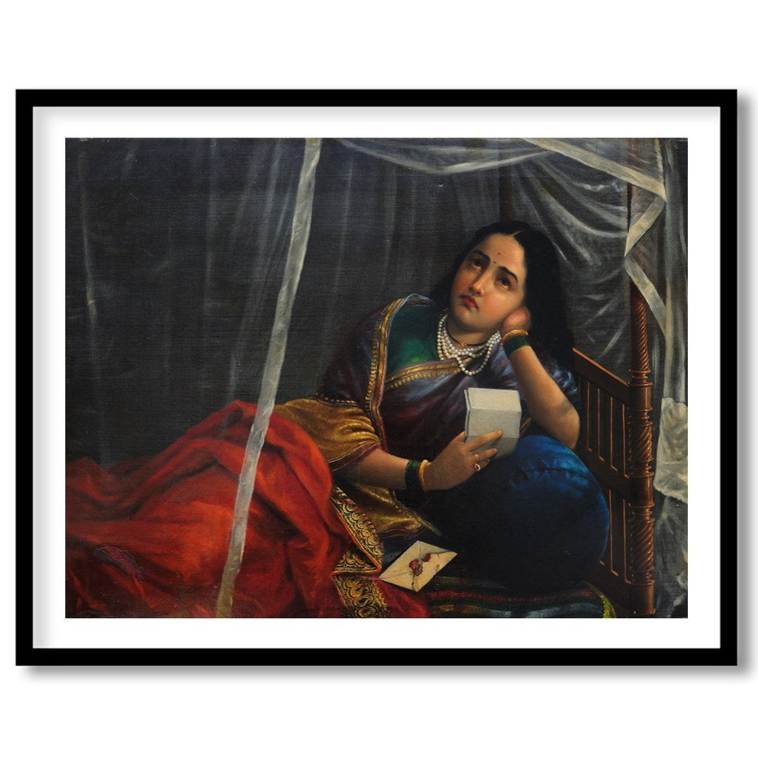 This evocative artwork captures a moment of introspection as a figure rests beneath a delicate for haven