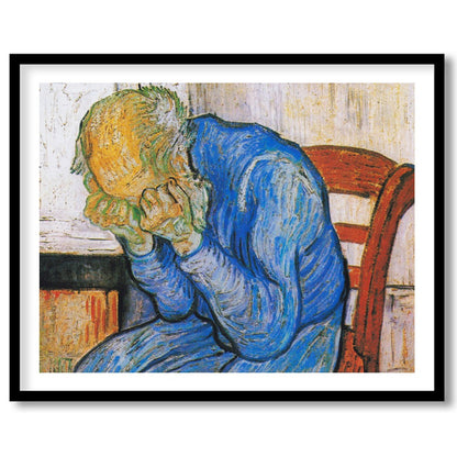 This evocative artwork captures the essence of deep introspection with its striking use of color for dwelling