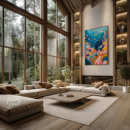 Coral Bloom Painting available online at Paintroad showing beauty Bedroom and biodiversity