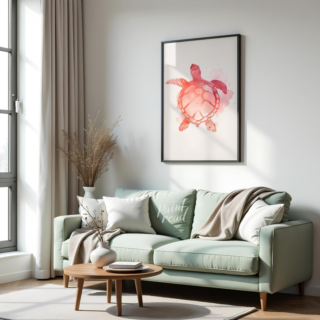 Coral Turtle Painting at Coral Turtle buy online at Paint Road featuring animal art and beautiful
