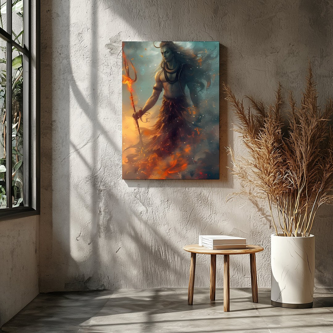 Immerse yourself in the mystical charm of 'Cosmic Guardian', a stunning piece that captures the for Entrance