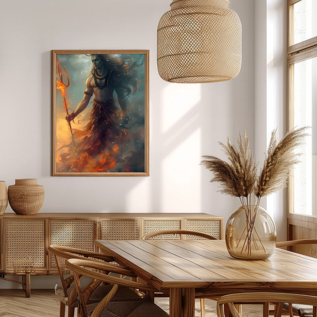 Immerse yourself in the mystical charm of 'Cosmic Guardian', a stunning piece that captures the for Extra Kitchen