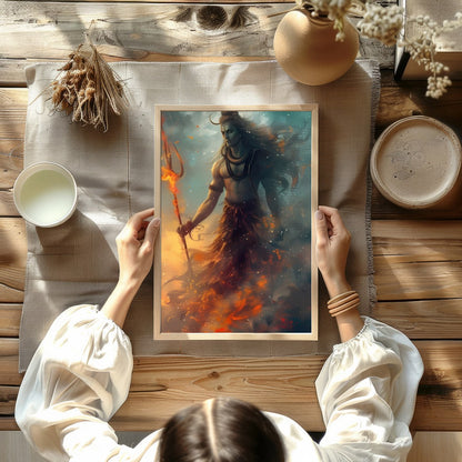 Immerse yourself in the mystical charm of 'Cosmic Guardian', a stunning piece that captures the for Kitchen