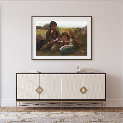 Experience the rustic charm of timeless summer days with this captivating artwork. The scene for Foyer