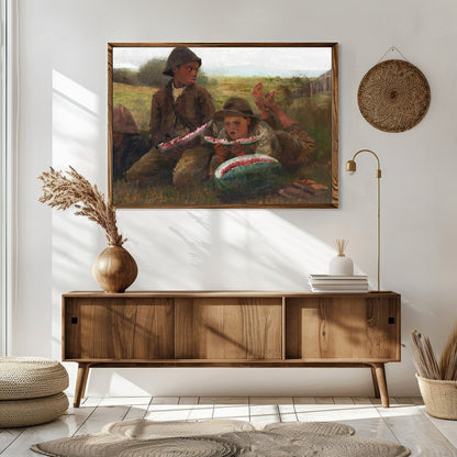 Experience the rustic charm of timeless summer days with this captivating artwork. The scene for Sitting Area
